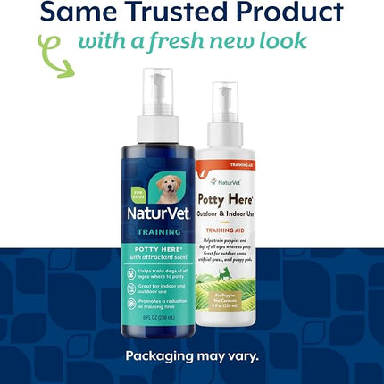 NaturVet Potty Here Training Aid Spray for Puppies and Dogs - 8 oz