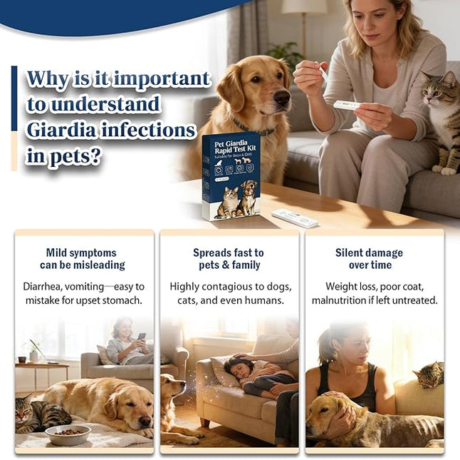 2-Pack Giardia Test Kit for Dogs & Cats