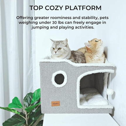 Large Cat Bed for Indoor Cats