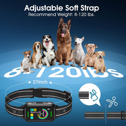 Dog Bark Collar for Large Medium Small Dogs - Smart AI 1S Stop Barking, Anti Barking