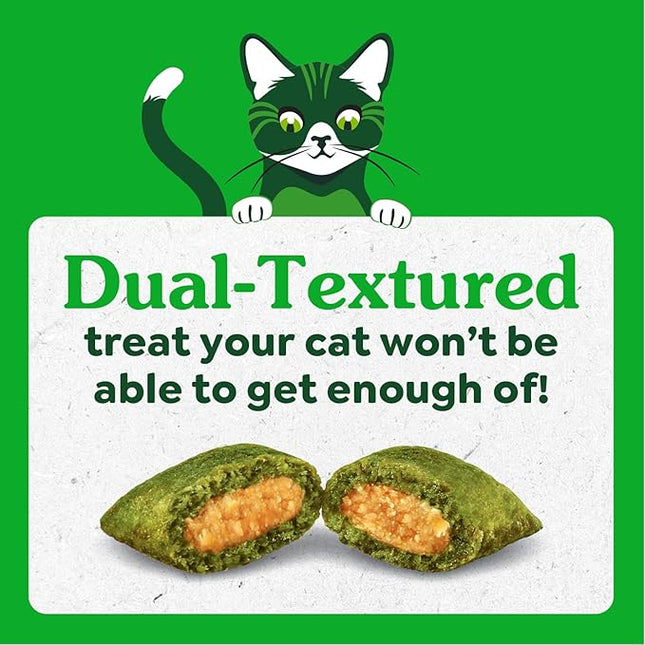 FELINE GREENIES SMARTBITES Hairball Control Natural Cat Treats Chicken Flavor, (10) 4.6 oz. Pouches