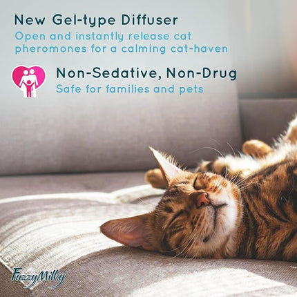 Cat Pheromone Calming Diffuser Gel, Unplugged Cordless Cat Calming