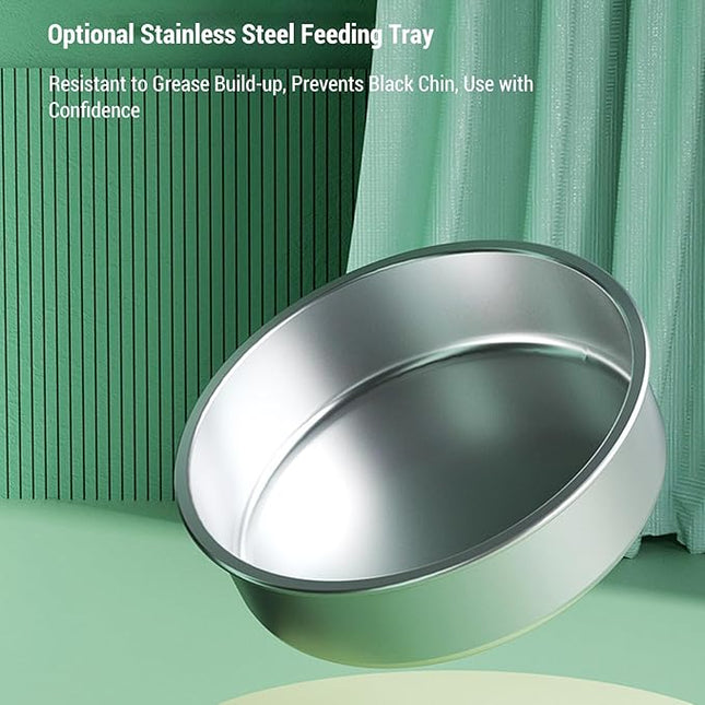 ACAGALA Automatic Pet Feeder with Camera, 3L Capacity Dual Power Button Control for Cats Dogs Automatic Cat Feeder, 1080P HD Video Night Vision, APP Control, Two-Way Audio