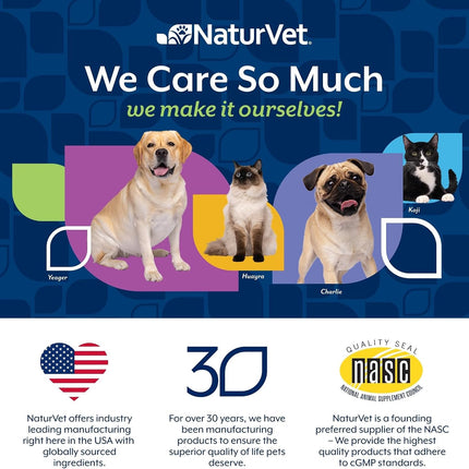 NaturVet Quiet Moments Calming Plus Hemp Dog Supplement - 180 Soft Chews