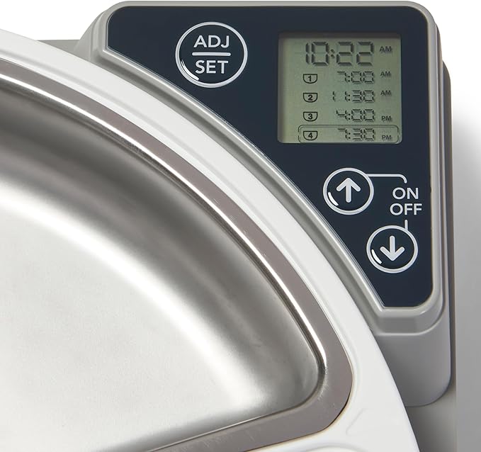 Cat Mate C500 Automatic 5-Bowl Pet Feeder with Digital Timer