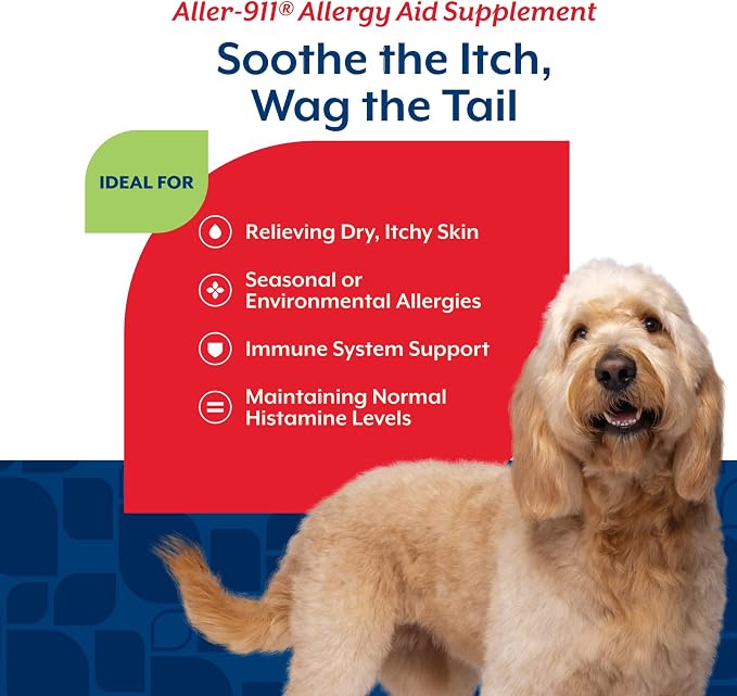 NaturVet Aller-911 Dog Allergy Support Scoopables Food Topper - 11oz