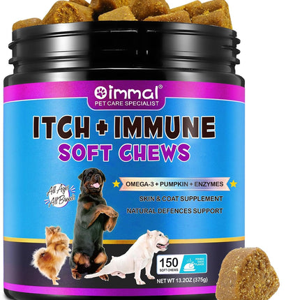 Allergy Relief Immune Chews for Dogs | Peking Duck Flavour | 150 Soft Chews