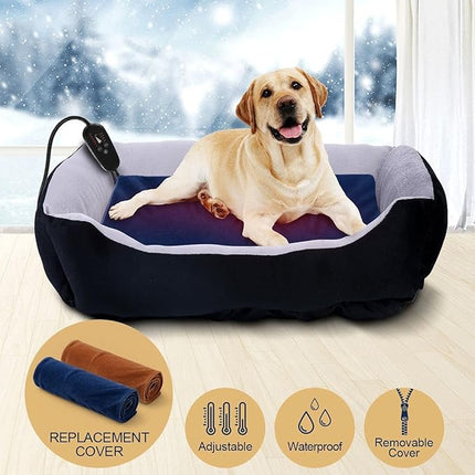 Pet Scene Pet Heating Mat for Dogs Cats, Extra Large Size 90x60CM,Dog Heated Pad