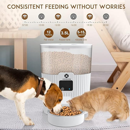 XVersion 3L Automatic Dog Feeders with APP & WiFi Pet Food Dispenser for Cat & Dog