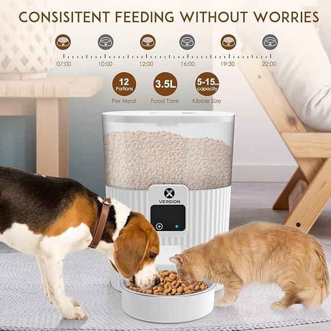 XVersion 3L Automatic Dog Feeders with APP & WiFi Pet Food Dispenser for Cat & Dog