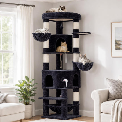 Cat Tree, 81.1" Skyward Corner Cat Tower for Large Cats VCT031G