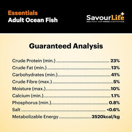 SavourLife Essentials Dog Food, Australian Ocean Fish Veggies & Rice, 3kg