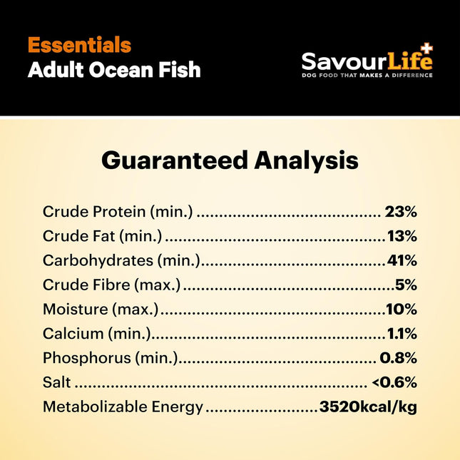 SavourLife Essentials Dog Food, Australian Ocean Fish Veggies & Rice, 3kg