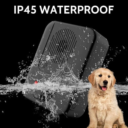 Anti Barking Device, Rechargeable Dog Barking Deterrent Devices for Dogs, Ultrasonic Dog Barking Control Device, Barking Dog Silencer, Bark Box Stop Neighbors Dog from Barking (Black)