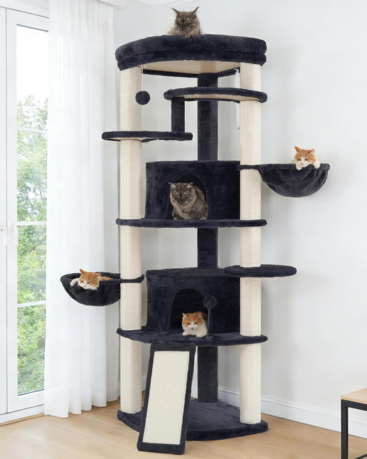 Corner Cat Tree, All Sisal Multi-Cat Scratching Posts