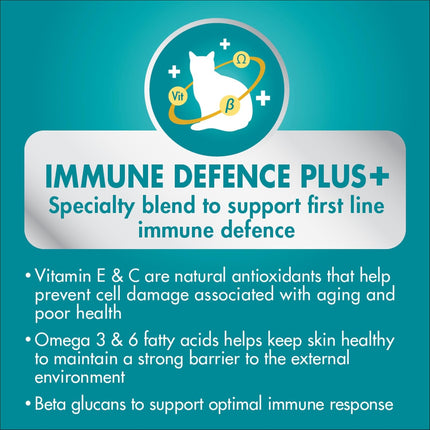 4+ PURINA ONE Kitten Dry Cat Food Immune Defence Plus+ Chicken 1.4kg
