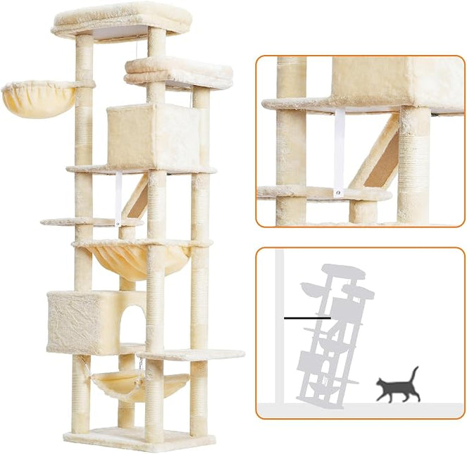 Heybly HCT034M Cat Scratching Post 180 cm Beige