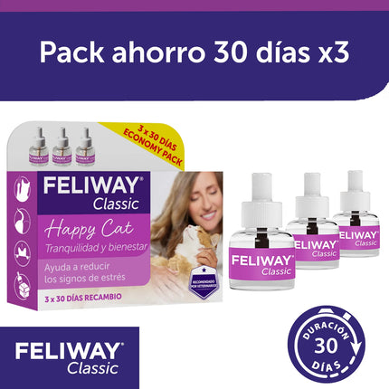 Feliway Classic Value Pack 3 x 30 Day Refills