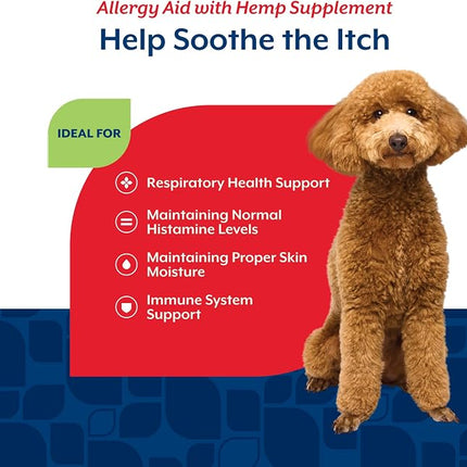NaturVet Hemp Allergy Aid Supplement for Dogs - 120 Soft Chews