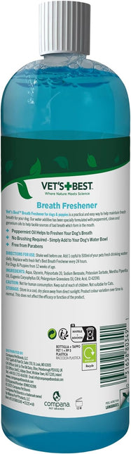 Vets Best Dental Breath Freshener for Dogs, 500 ml