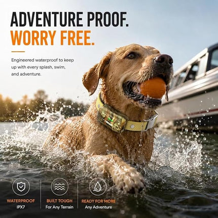 Htcuto 2-in-1 Wireless Dog Fence System for 2 Dogs, Pet Containment System & Dog Training Collar with Remote, Electric Dog Fence 25–3500FT