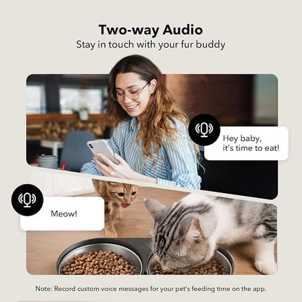 PETLIBRO Automatic Cat Feeder with Camera for Two Cats, 1080P HD Video with Night Vision, 5G WiFi