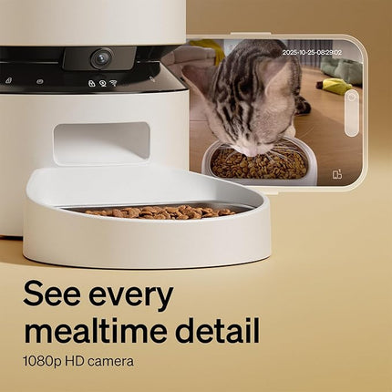 PETLIBRO Automatic Cat Feeder with 1080p HD Camera, AI Motion Detection, Two-Way Audio, and Remote App Control, Granary Smart Camera Pet Feeder