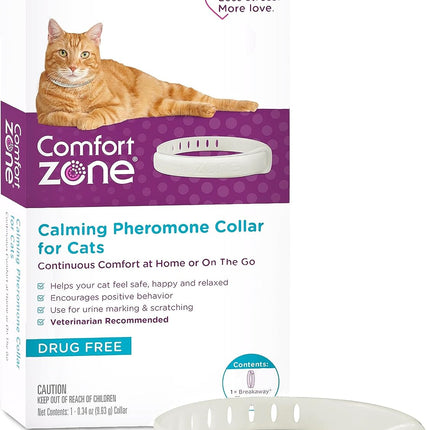 Comfort Zone Cat Calming Collar Starter Pack: 1 30-Day Calming Collar