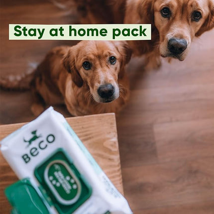 Beco Bamboo Unscented Dog Wipes (Pack of 80)