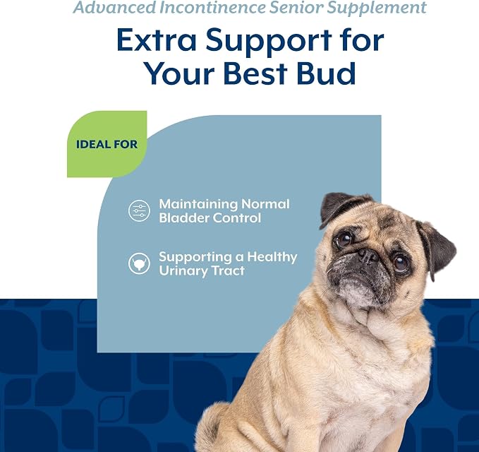 NaturVet Senior Advanced Incontinence Dog Supplement - 60 Ct