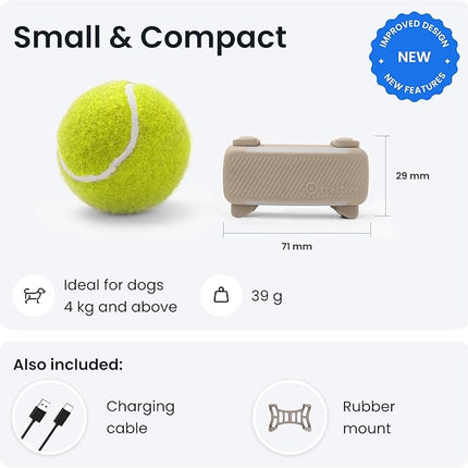 Tractive GPS Dog Tracker | 2025 Edition | Market Leader | Real-time Location Tracking (Brown)