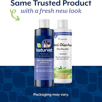 NaturVet Anti-Diarrhea Liquid Pet Supplement Plus Kaolin - 8 Oz