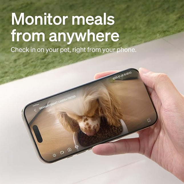 PETLIBRO Automatic Cat Feeder with 1080p HD Camera, AI Motion Detection, Two-Way Audio, and Remote App Control, Granary Smart Camera Pet Feeder
