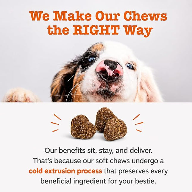 WellPet No Poo Support Chews for Dogs and Cats, Stool Eating Deterrent, with Probiotics and Digestive Enzymes, Chicken Flavour, 250g,100ct
