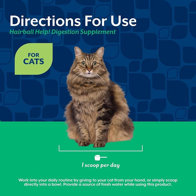 NaturVet Hairball Aid Scoopable Supplement for Cats - 5.5oz