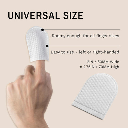 Eye Envy Finger Mitts Clean Dog Ears & pet tears, Earwax & Debris. Soft Fabric Finger cots. 40 Count.