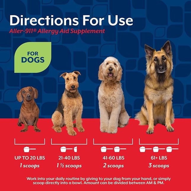 NaturVet Aller-911 Dog Allergy Support Scoopables Food Topper - 11oz