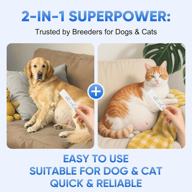 Dog & Cat Urine Pregnancy Test Kit at Home, 5-Minute Fast & Accurate Results up to 99%