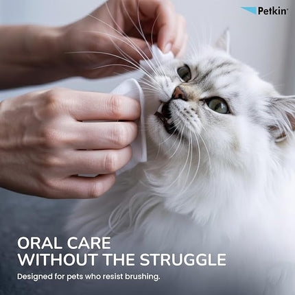 Petkin Pet Toothwipes, 40 Count
