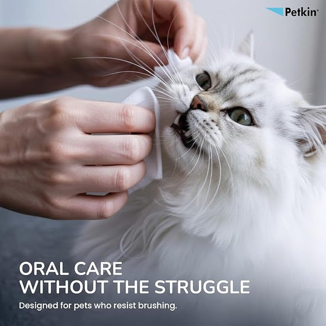 Petkin Pet Toothwipes, 40 Count