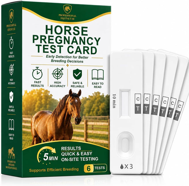 Mare Pregnancy Test Strips – Rapid Urine Kit for Horses, Accurate Results in 10 Mins