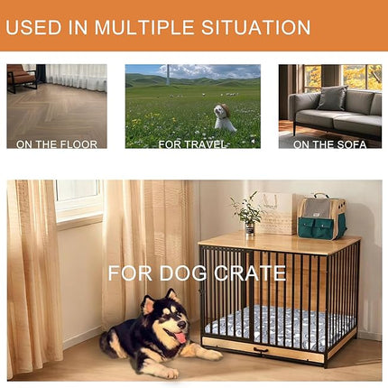 VANKEAN Dog Bed Reversible (Cool&Warm),Stylish 24” Pet Bed Mattress, Water proof linings