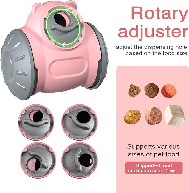 Pet Treat Dispenser for Cats & Small/Medium Dogs - Interactive Puzzle Feeder Toy