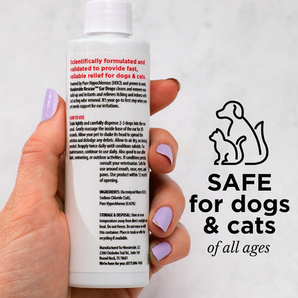 Wondercide Rescue - Ear Drops for Dogs and Cats - 4 oz