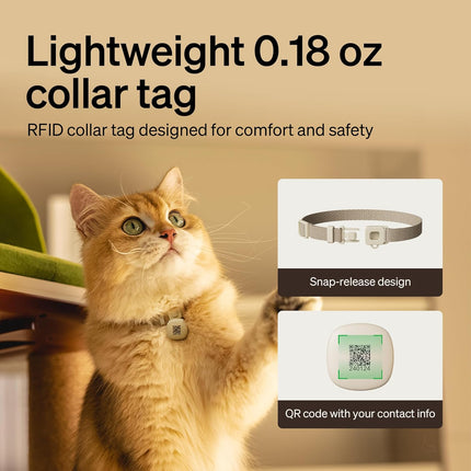 PETLIBRO One RFID Automatic Cat Feeder, Collar-Activated Selective Feeding for Multi-Cat Households, Stops Food Stealing, App Remote Control, Adjustable Lid, 3L Black, Includes AU Adapter & Tag