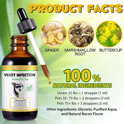 Yeast Infection Treatment for Dogs 60mL | Ear Infection Treatment