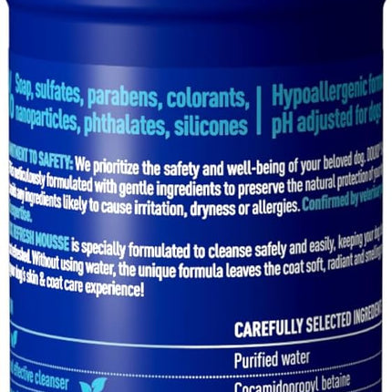 DOUXO® Skin & Coat SPA - Ultra-Safe Quick Refresh Leave-on Mousse for Dogs, 10 fl oz, Safely Cleans and Refreshes