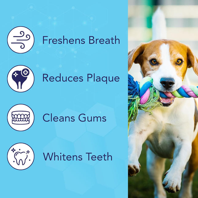 NOVEHA Pets Dental Finger Wipes for Dogs & Cats | Freshens Breath, Reduces Plaque | Healthier Gums,120pcs