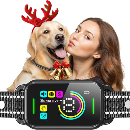 Dog Bark Collar for Large Medium Small Dogs - Smart AI 1S Stop Barking, Anti Barking