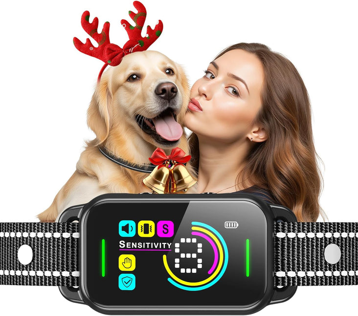 Dog Bark Collar for Large Medium Small Dogs - Smart AI 1S Stop Barking, Anti Barking